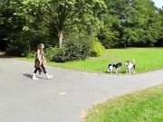 Novia amateur hace una mamada arriesgada en un parque publico